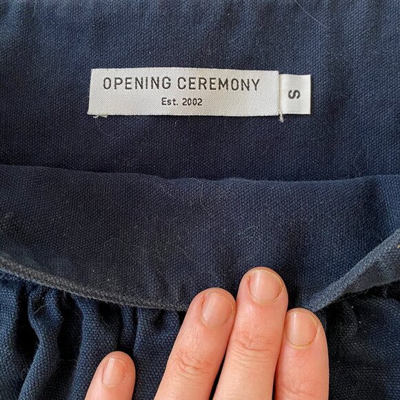 Opening Ceremony Navy Cotton Eyelet Mini Skirt – S - Picture 4 of 7